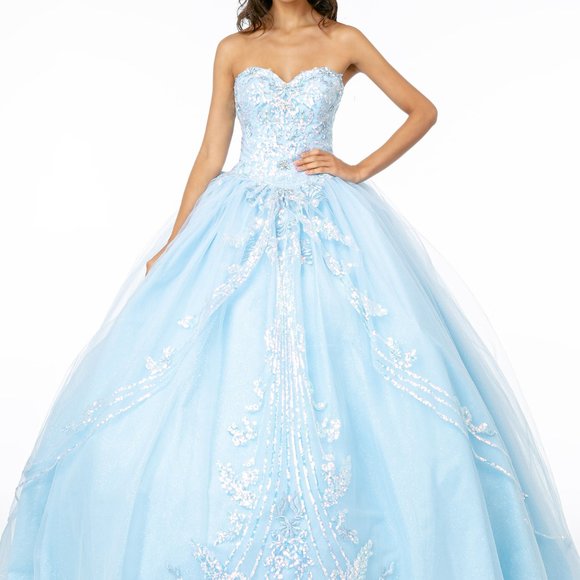 GLS Collective Dresses & Skirts - Sweetheart Neck Ballgown Shape Prom Dress GSGL2947